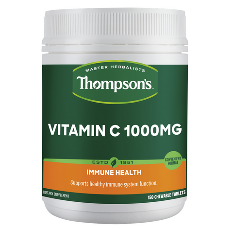 Thompson's Vitamin C Chewable 1000mg 150 Tablets Thompson's Vitamin C Chewable 1000mg 150 Tablets