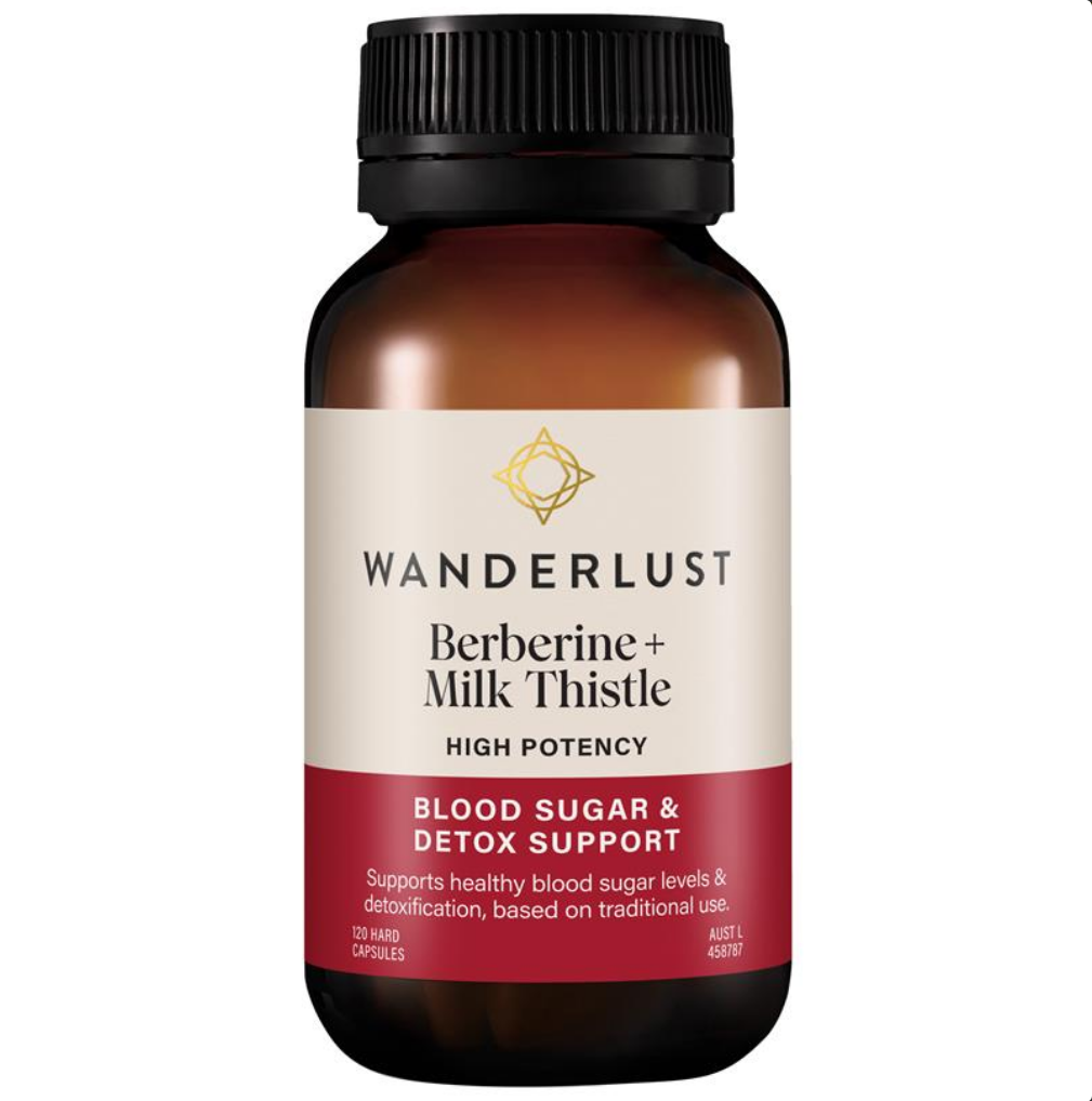 Wanderlust Berberine + Milk Thistle 120 Capsules