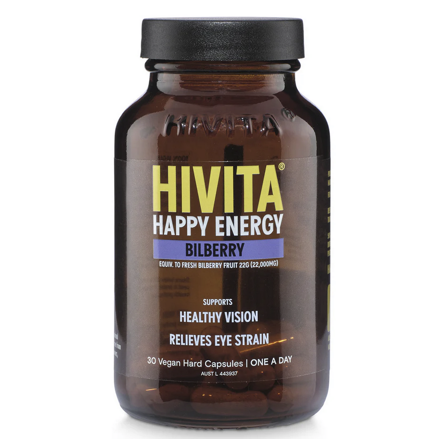 Hivita Happy Energy Bilberry 30 Capsules