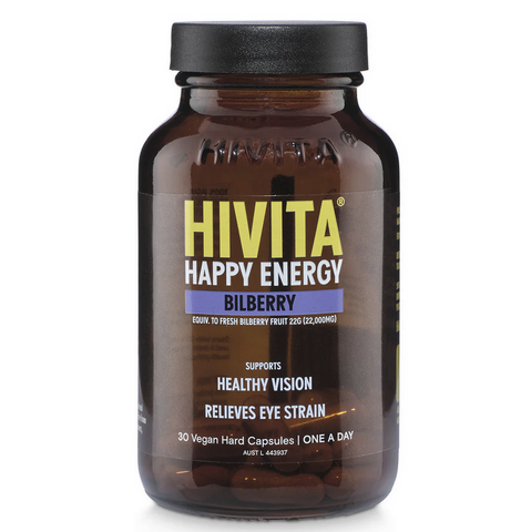 Hivita Happy Energy Bilberry 30 Capsules Hivita Happy Energy Bilberry 30 Capsules