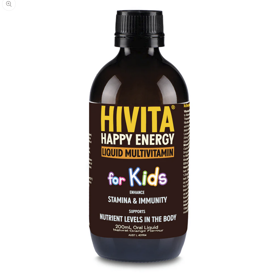 Hivita Happy Energy Liquid Multivitamin for Kids 200mL