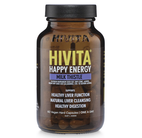 Hivita Happy Energy Milk Thistle 60 Capsules Hivita Happy Energy Milk Thistle 60 Capsules
