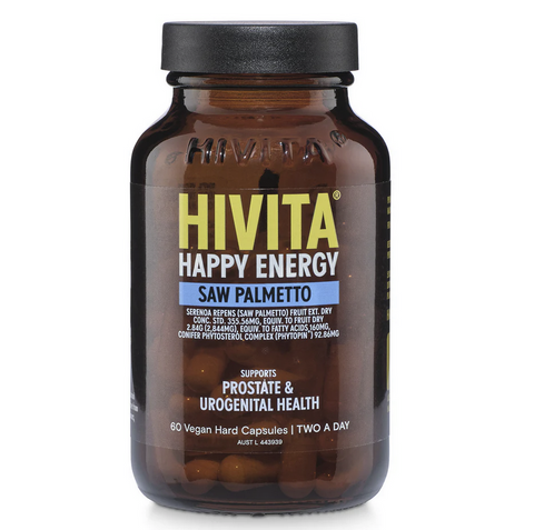Hivita Happy Energy Saw Palmetto  60 Capsules Hivita Happy Energy Saw Palmetto  60 Capsules