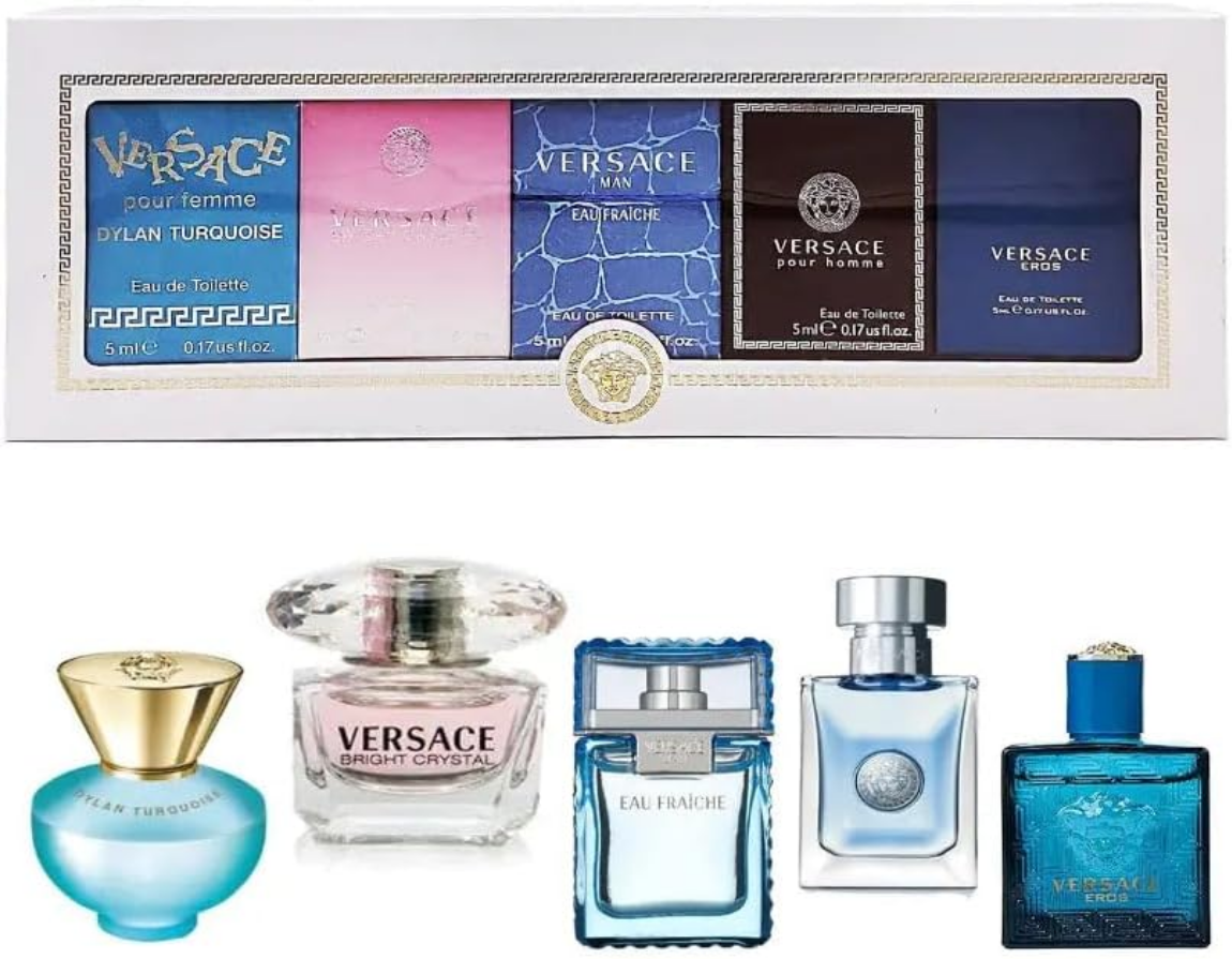 Versace Miniatures Collection 5 Piece Eau de Toilette 5mL Set