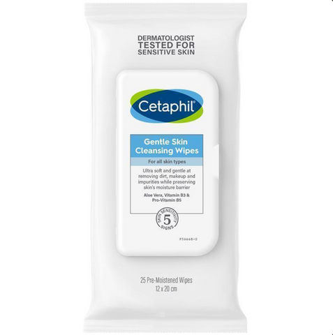 Cetaphil Gentle Skin Wipes Cleansing 25 Cleansing Cloths Cetaphil Gentle Skin Wipes Cleansing 25 Cleansing Cloths