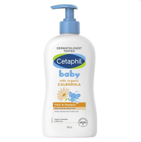 Cetaphil Baby Calendula Wash & Shampoo 400mL Cetaphil Baby Calendula Wash & Shampoo 400mL