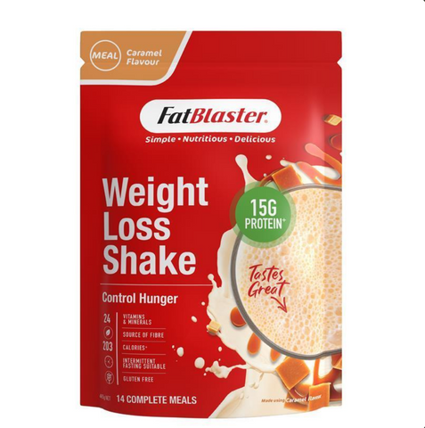 Fatblaster Weight Loss Shake Red Pouch Caramel 465g Fatblaster Weight Loss Shake Red Pouch Caramel 465g