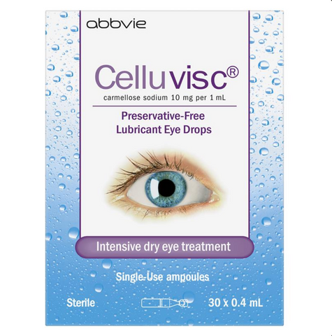 Celluvisc Eye Drops 30 x 0.4mL Vial Celluvisc Eye Drops 30 x 0.4mL Vial