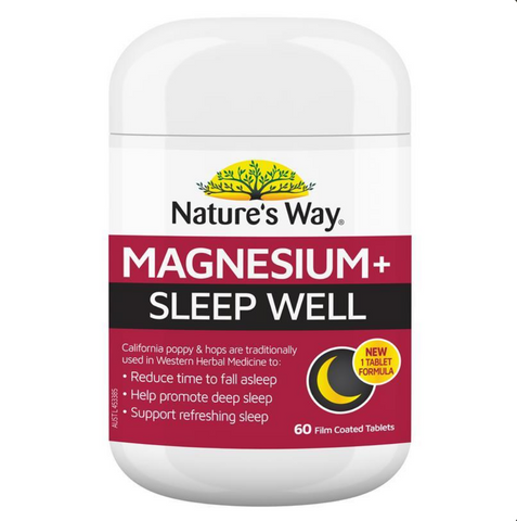 Nature's Way Magnesium + Sleep Well 60 Tablets Nature's Way Magnesium + Sleep Well 60 Tablets