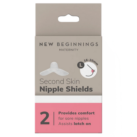 New Beginnings Second Skin Nipple Shields Large 2 Pack New Beginnings Second Skin Nipple Shields Large 2 Pack