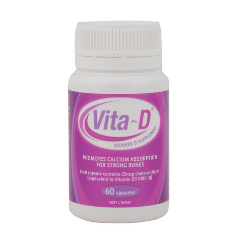 Vita-D Vitamin D3 Supplement 60 Capsules Vita-D Vitamin D3 Supplement 60 Capsules