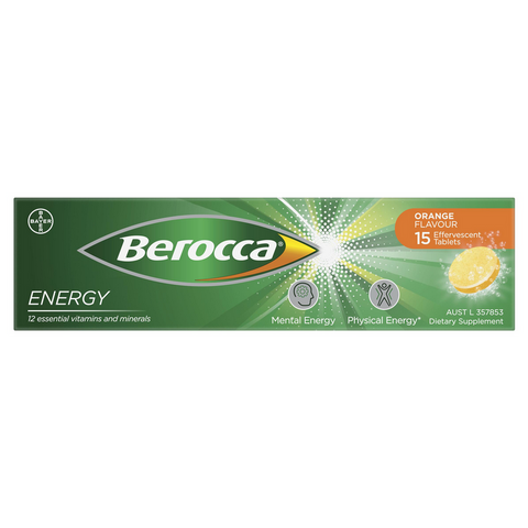 Berocca Energy Vitamin Orange 15 Effervescent Tablets Berocca Energy Vitamin Orange 15 Effervescent Tablets