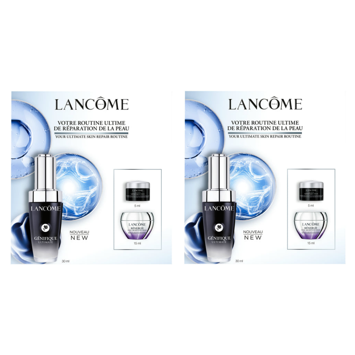 LANCOME Genifique Ultimate Serum 30mL Routine Set + BONUS 1 Set