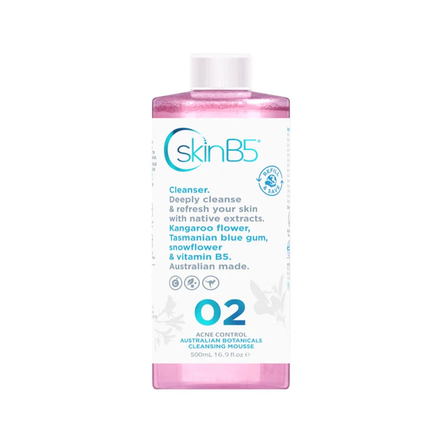 SkinB5 Acne Control Australian Botanicals Cleansing Mousse - Step 2 500mL