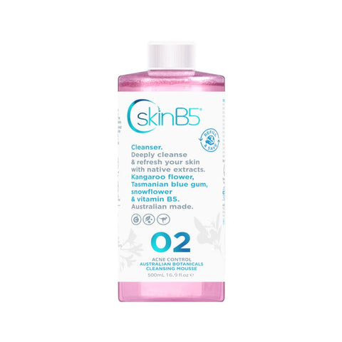 SkinB5 Acne Control Australian Botanicals Cleansing Mousse - Step 2 500mL SkinB5 Acne Control Australian Botanicals Cleansing Mousse - Step 2 500mL