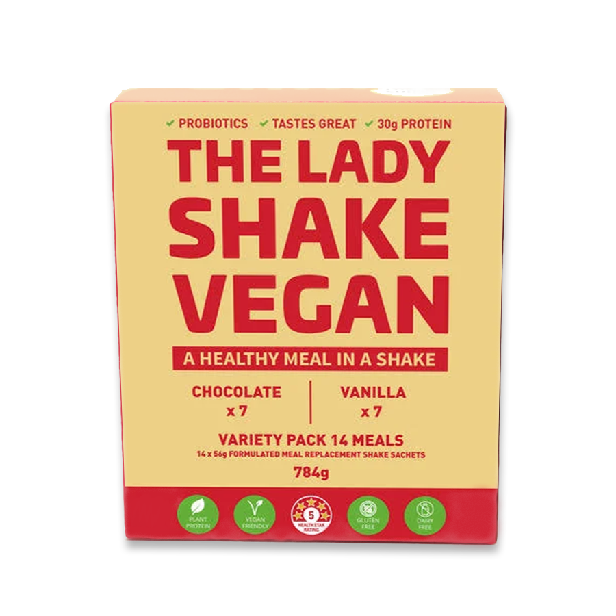 The Lady Shake Vegan Meal Replacement Variety 56g x 14 Pack