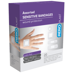 AEROPLAST Sensitive Assorted Dressings 20 Packs AEROPLAST Sensitive Assorted Dressings 20 Packs