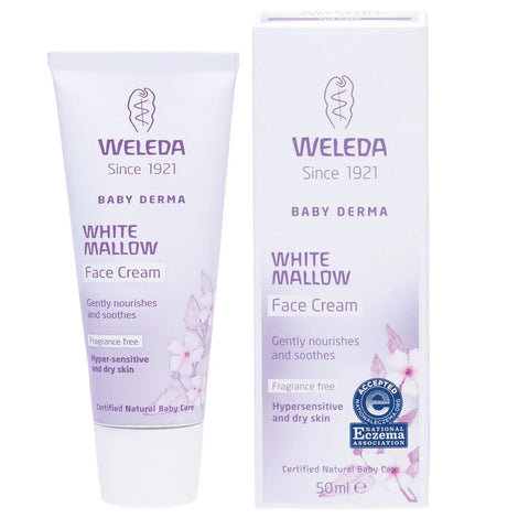Weleda Baby Derma Fragrance Free White Mallow Face Cream 50mL Weleda Baby Derma Fragrance Free White Mallow Face Cream 50mL