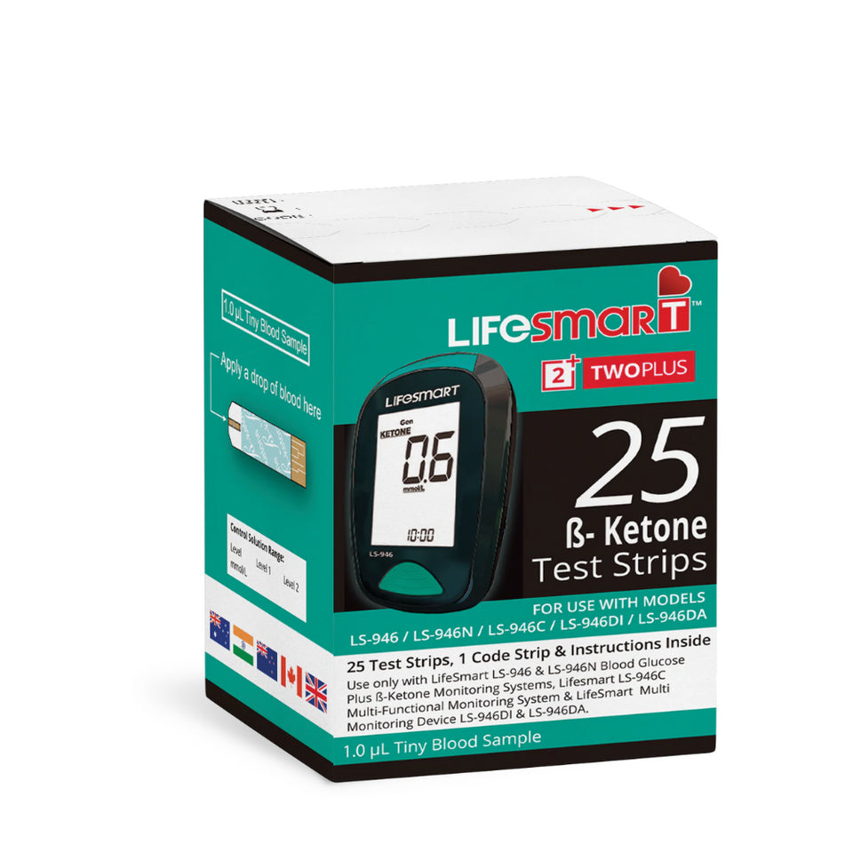 LifeSmart B-Ketone Test Strips 25 Pack