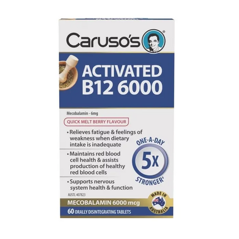 Caruso's Activated B12 6000 60 Tablets Caruso's Activated B12 6000 60 Tablets
