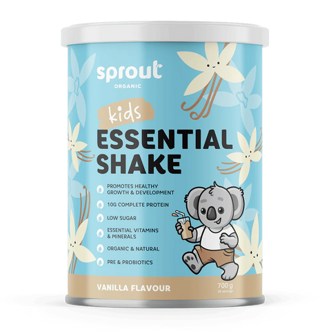 Sprout Organic Kids Essential Shake Vanilla Flavour 700g Sprout Organic Kids Essential Shake Vanilla Flavour 700g