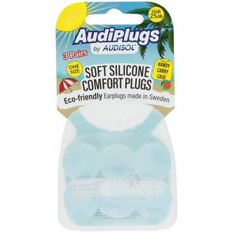 Audiplugs Soft Silicone Comfort 3 Pairs Audiplugs Soft Silicone Comfort 3 Pairs