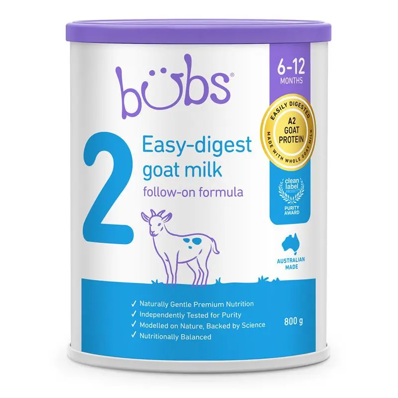 bubs Easy-digest Goat Milk 2 800g 2缶 Bubs Goat 2 Follow On Formula 800g – Better Value Pharmacy