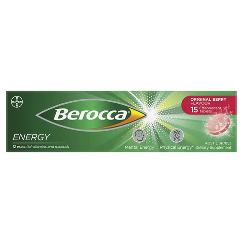 Berocca Energy Vitamin Original Berry 15 Effervescent Tablets Berocca Energy Vitamin Original Berry 15 Effervescent Tablets