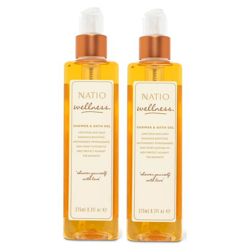 Natio Wellness Shower & Bath Gel 2 x 275mL - Special Bundle Natio Wellness Shower & Bath Gel 2 x 275mL - Special Bundle