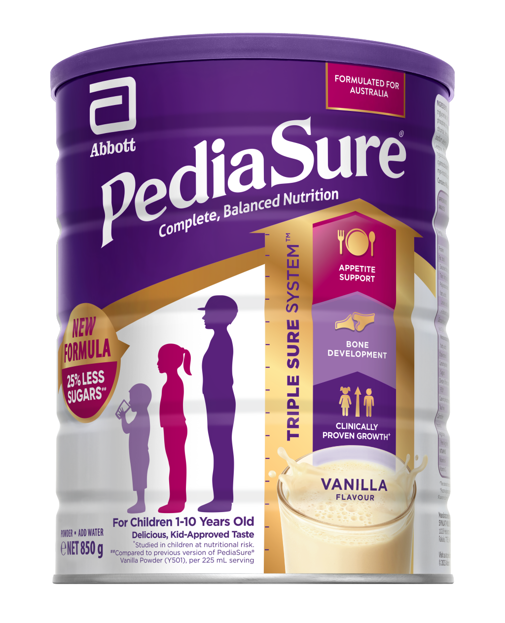 Pediasure Vanilla Formula 850g (expiry 7/26)