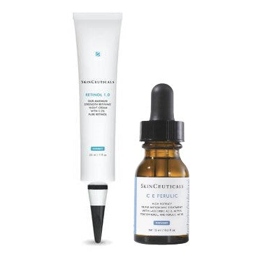 SkinCeuticals Retinol 1.0 Anti-Ageing Night Cream 30mL + C E Ferulic Vitamin C Serum 15mL - Special Bundles SkinCeuticals Retinol 1.0 Anti-Ageing Night Cream 30mL + C E Ferulic Vitamin C Serum 15mL - Special Bundles