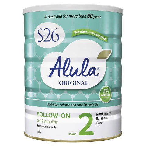 S26 Alula Original Stage 2 Follow-On Formula 6-12 Months 900g S26 Alula Original Stage 2 Follow-On Formula 6-12 Months 900g