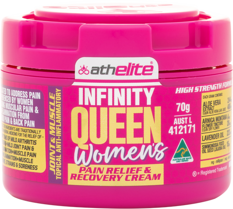 Athelite Infinity Queen Women’s Pain Relief & Recovery Cream 70g Athelite Infinity Queen Women’s Pain Relief & Recovery Cream 70g