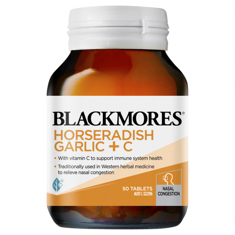 Blackmores Horseradish Garlic + C 50 Tablets Blackmores Horseradish Garlic + C 50 Tablets