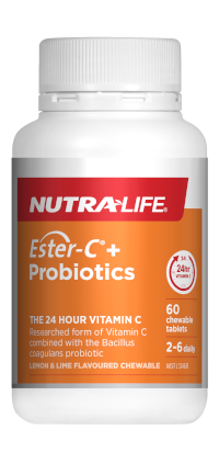 Nutra-Life Ester-C + Probiotics 60 Chewable Tablets
