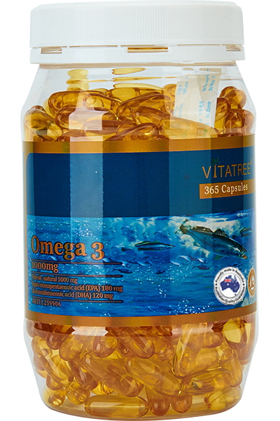 VITATREE Omega 3 1000mg 365 Softgel Capsules
