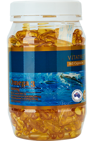VITATREE Omega 3 1000mg 365 Softgel Capsules VITATREE Omega 3 1000mg 365 Softgel Capsules