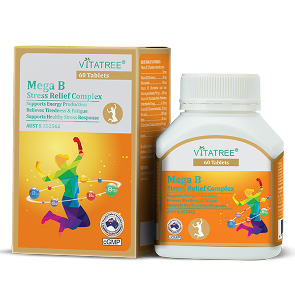 VITATREE Mega B Stress Relief Complex 60 Tablets