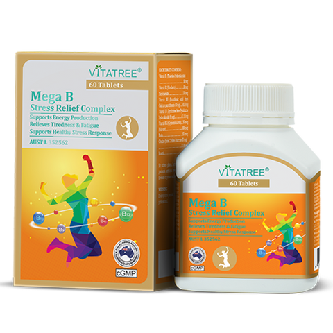 VITATREE Mega B Stress Relief Complex 60 Tablets VITATREE Mega B Stress Relief Complex 60 Tablets
