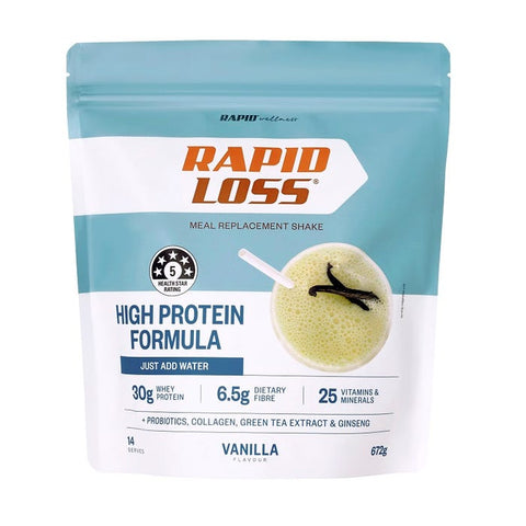 Rapid Loss High Protein Vanilla Shake 672g Rapid Loss High Protein Vanilla Shake 672g