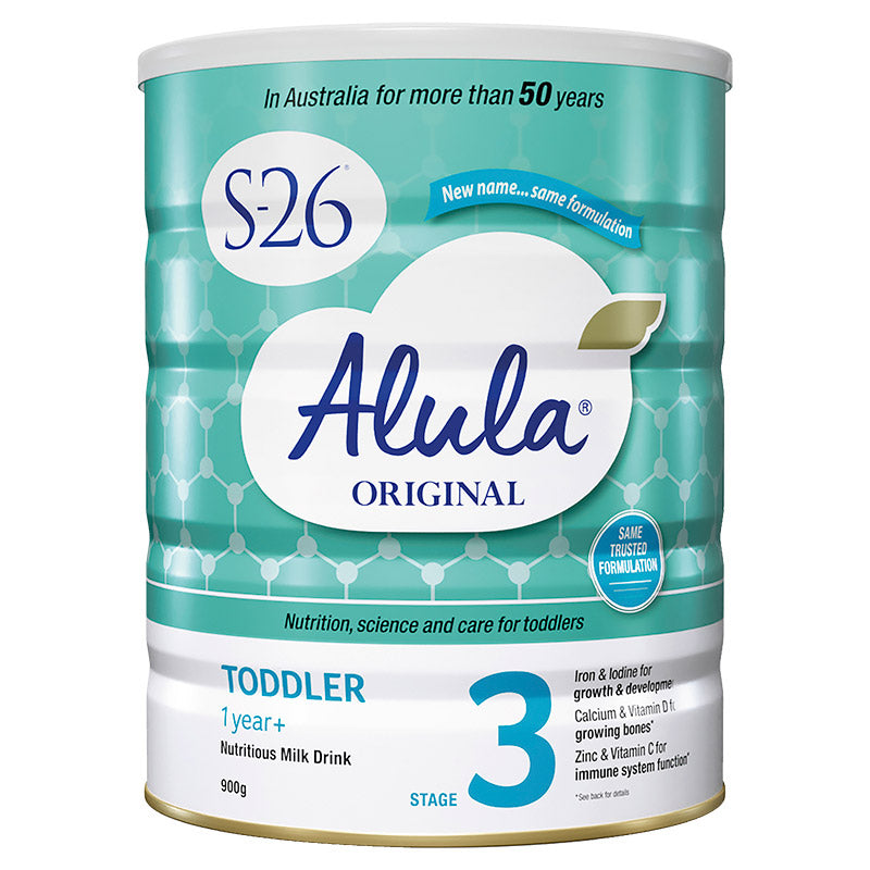 S26 Alula Original Stage 3 Toddler Milk Drink 1 Year+ 900g S26 Alula Original Stage 3 Toddler Milk Drink 1 Year+ 900g