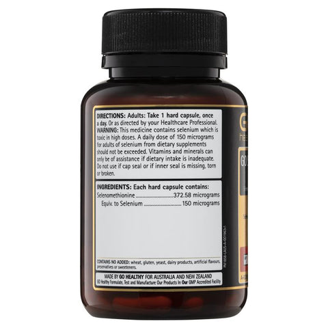 Go Healthy Selenium 150mcg 1-A-Day 60 Vege Capsules Go Healthy Selenium 150mcg 1-A-Day 60 Vege Capsules
