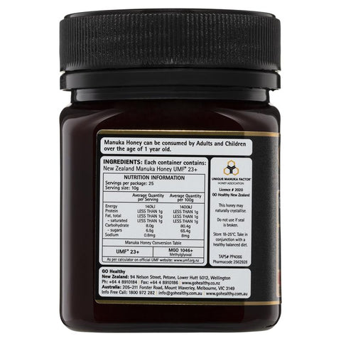 Go Healthy Manuka Honey UMF 23+ (MGO 1046+) 250g Go Healthy Manuka Honey UMF 23+ (MGO 1046+) 250g