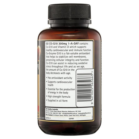 GO Healthy CoQ10 300mg + Vitamin D3 1000IU 90 Softgel Capsules GO Healthy CoQ10 300mg + Vitamin D3 1000IU 90 Softgel Capsules