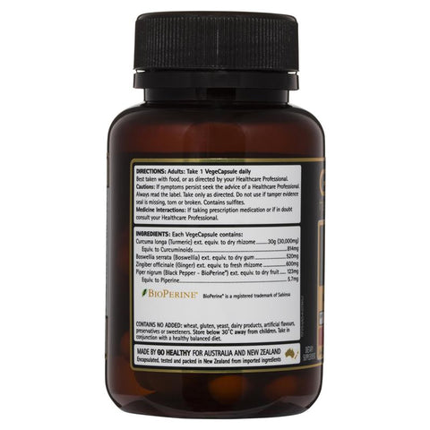 GO Healthy Turmeric 30000+ 1 A Day 30 Vege Capsules GO Healthy Turmeric 30000+ 1 A Day 30 Vege Capsules