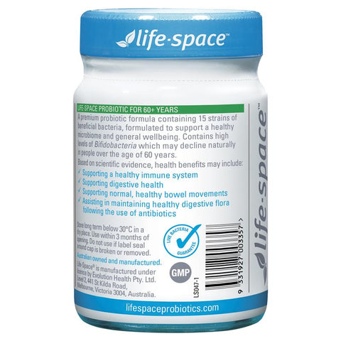 Life-Space Probiotic for 60+ Years 60 Capsules Life-Space Probiotic for 60+ Years 60 Capsules