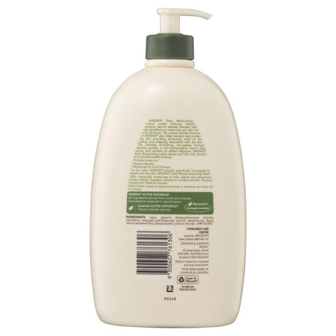 Aveeno Active Naturals Daily Moisturising Fragrance Free Body Lotion 1L Aveeno Active Naturals Daily Moisturising Fragrance Free Body Lotion 1L