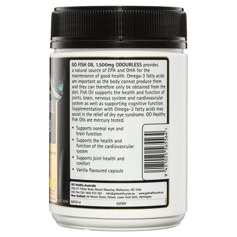 GO Healthy Fish Oil 1500mg Odourless 210 Capsules GO Healthy Fish Oil 1500mg Odourless 210 Capsules