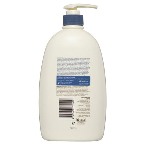 Aveeno Active Naturals Skin Relief Moisturising Body Wash Fragrance Free 1L Aveeno Active Naturals Skin Relief Moisturising Body Wash Fragrance Free 1L