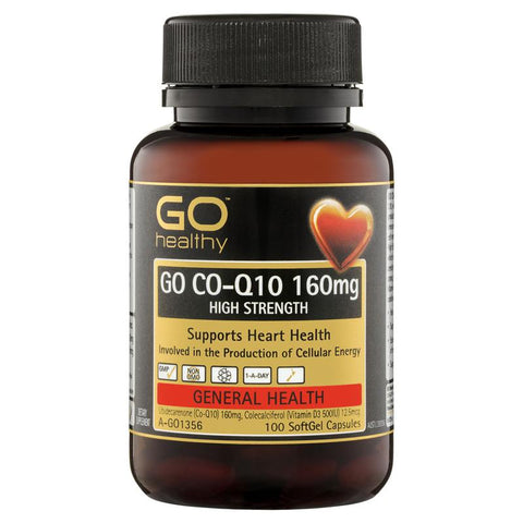 GO Healthy CoQ10 160mg 100 Softgel Capsules GO Healthy CoQ10 160mg 100 Softgel Capsules